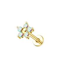 ORAZIO ORAZIO 1-8 Piezas Pendientes Helix de 16G para Mujeres, Aros para el Labio sin Rosca de Inserción, Aros para Tragus, Medusa, Concha, Monroe, Piercing y Joyería