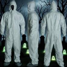 1 Piece Of Lightweight Protective Clothing/55gsm SF Microporous Breathable Non-Woven Fabric Material/Suitable For Paint And Decoration Workers, Halloween Parties, Factory Workshops, Food Workshops/Industrial Protective Clothing, Compliant With Class 5 And Class 6 (Excluding Shoe Covers)