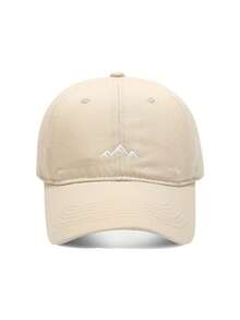1pc Outdoor Mountain Embroidery Softcap Baseball Cap, Face Slimming Sun Protection, Unisex - A - View 11