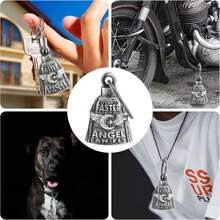 Motorcycle Guardian Angel  Bell, Lucky Biker Key Chain For Motorcycle Riders QJJ4 - Born to Ride - View 3