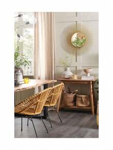 Beliani 控制台桌 TULARE 淺褐色