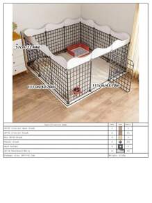 Freestanding Pet Fence, Indoor Home Use, For Small Dogs, Cats, Rabbits And Other Small Animals