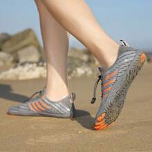 Women's Beach Shoes Mens Seaside Footwears Couple Upstream Hiking Light Barefoot Shoes For Foot Pain Angle Big Size - 灰色 - 查看 5