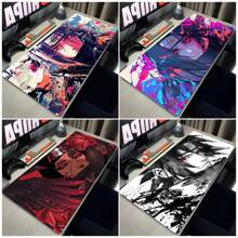 1/8 件日本动漫鼠标垫动漫游戏桌面配件鼠标垫办公室电脑鼠标垫笔记本电脑键盘桌垫个性化礼品鼠标垫装饰桌垫，适用于学校用品，返校游戏鼠标垫 - 彩色 - 查看 1