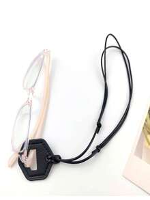 1pc Portable Leather Sunglasses Chain, Outdoor Eyeglasses Lanyard Holders