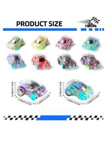 5 件/10 件/20 件/50 件迷你回力汽车玩具套装、玩具回力赛车、散装派对礼品宝盒、生日礼物、圣诞礼物、万圣节礼物（配件和玩具颜色随机发送，手工测量可能有轻微误差）、户外玩具、骑乘玩具、礼品袋填充玩具