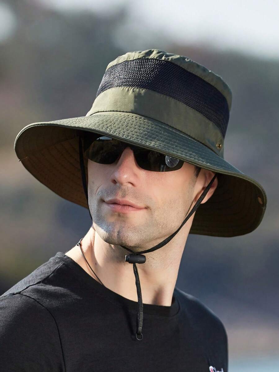 Casual Versatile Men's Breathable Mesh Outdoor Sun Protection Hat