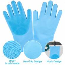 1 par de chándal para baño de mascotas, choclos de ducha de cerdas cortas de silicona para perros, herramienta de limpieza para mascotas para gatos y perros