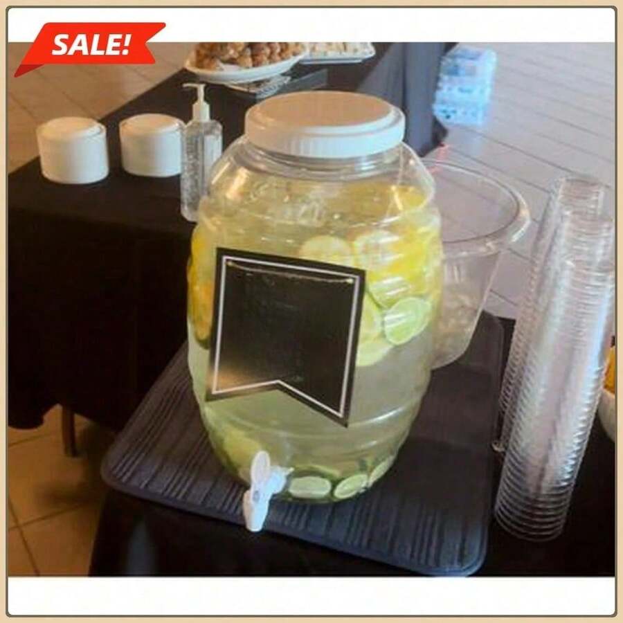 5-Gallon Drink Dispenser For BBQs, Get-Togethers, And Parties
