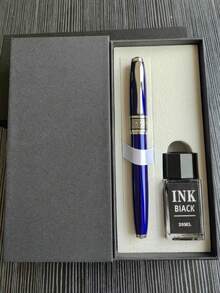 [Custom] Provide 1pc High Quality Custom, High-Quality Heavy Metal Feel, 0.5 Tip Steel Pen, With 1pc Gift Box Pocket Clip - Smooth Writing, Refillable Medium Nib, Comes With 2pcs Refills, Elegant Gift Box, Personalized Business Gift - Unique, Thoughtful Pen Gift Set For Coworkers, Friends, Family, Christmas, Back To School, Graduation, Father's Day, Thanksgiving, Valentine's Day, Mother's Day, Teacher's Day - Multicolor - View 4