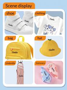 1 sello + 100 pegatinas Sello personalizado con nombre, útiles escolares para ropa personalizada con sello de animal, sello de firma con patrón de dibujos animados, sellos personalizables para regalos de papelería escolar personalizada para estudiantes, regalos de cumpleaños, lindura, multiusos, útiles escolares, reutilizable, bolsa escolar, invitación, niños, niñas, maestro, hijo, suministros de oficina y escolares, decoración navideña, sello de nombre de unicolor - Estilo A - Ver 7
