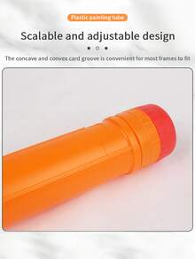 6.5cm/2.56in Diameter Plastic Telescopic Art Tube, 43.5cm/17.13in Retracted Length, Max 75cm/29.53in Extended Length, High-Quality Plastic Telescopic Art Tube, Storage Tube, Collection Tube, Transport Tube, Poster Tube, Quiver Tube,For School Supplies,Back To School - Multicolor - View 6