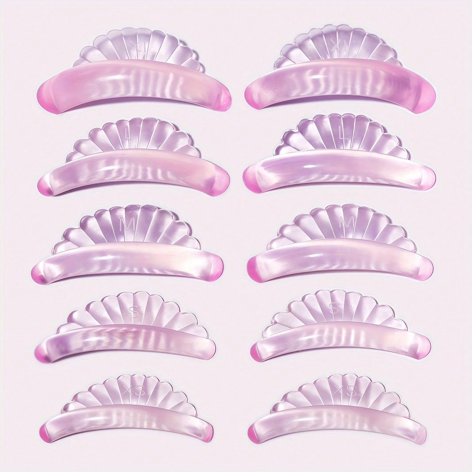 10/8pcs Lashlift Pads Shields 2025 New No Glue Eyelash Lifting Shield Self Sticky Lash Lift Rods Lami Lamination Roller U Curler Pad Soft Eyelash Perm Rod 5 Size Air Bubble Silicone-Light Weight Guard