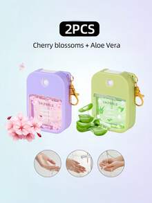 Joivida 1PC/2PCS/4PCS 35ML Water-Free Hand Sanitizer With Various Fragrances, Hyaluronic Acid Spray Hand Sanitizer, Long-Lasting Fragrance, Mild And Non-Irritating Fragrance Spray Hand Sanitizer, Portable Travel Hand Sanitizer