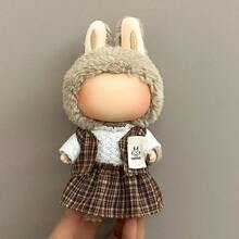 LABB 17厘米工装毛绒娃娃服装套装，仅衣服，适合第一代和第二代 LABB 服饰，坐姿派对服装，不含鞋子