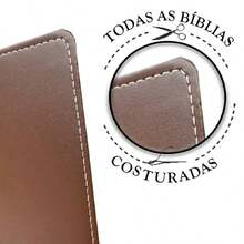 Bíblia Sagrada Letra Pequena Luxo Marrom