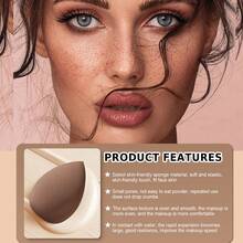 7-Piece Canister Set Skin-Friendly Non-Absorbent Makeup Sponge | Long-Lasting Makeup Tools | Multi-Scenarios - Multicolor - View 2