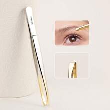 1/2pcs Stainless Steel Gold Eyebrow Clip, Convenient Eyelash Tweezers, Beauty Fine Hair Removal Tool, Suitable For Facial Hair Removal And Grooming,Makeup,Cheap,Room Decor,Vanity,Travel,Bedroom,Makeup Accessories,Tweezers,Cheap,Stocking Stuffers,Makeup,Makeup Tools,Cheap Stuff,Gifts,Gifts For Women,Christmas Gifts - Gold - View 12