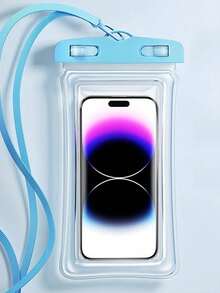 2-częściowa wodoodporna torba, uniwersalna, wodoodporna torba na telefon, wodoodporna torba na telefon komórkowy, pływanie pod wodą, wodoodporna torba na telefon, suchy pokrowiec na telefon komórkowy, pływająca poduszka powietrzna do fotografii podwodnej, wodoodporna torba na telefon komórkowy, torba na telefon komórkowy, torba plażowa, do pływania, letnie wakacje na wyspie, akcesoria plażowe dla mężczyzn i kobiet - Wielokolorowe - Zobacz 7