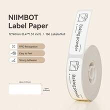 Niimbot White Label 1/3/6Rolls Adhesive Label Waterproof Anti-Oil Paper For D11/D101/D110 Mini Portable Printer For Home Office Tags Label Maker - Multicolor - View 3