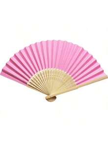 Multi Colored Foldable Paper Fan, Wedding Guest Foldable Fan, Ideal Fashion Accessory And Gift, Advertising Fan, Wedding Fan, Photo Prop, Stage Performance Prop, Support Fan, Team Activity Fan(The Front Of The Fan Is Intact, And The Back Will Inevitably Be Stained, So Mind The Careful Order) - Multicolor - View 3