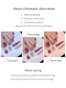 annies 2瓶10毫升闪亮光钻凝胶指甲油，适用于可卸除UV灯，可用于DIY美甲沙龙LED凝胶指甲油