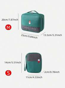 Sac de rangement imperméable pour médicaments, grand + petit, trousse de premiers soins portable pour la maison et les voyages, organisateur de fournitures médicales