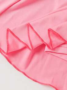 3pcs/Set Young Girl Bow Print Fold Pleated Skirt Shorts, Casual & School Style, Summer - Multicolor - View 6