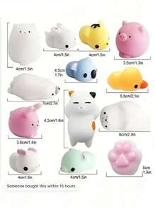 2025新品热卖！全新挤压玩具，惊艳亮相！3/6/12件可爱套装，包含ASMR沉浸式减压体验，指尖挤压即可享受音效。超萌设计俘获少女心，限量版设计极具收藏价值，无论是生日还是圣诞节，都是送礼佳品！ - 彩色 - 查看 3