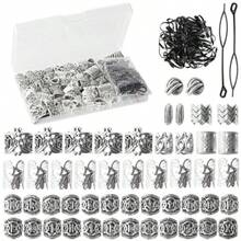 M81PCS Viking Hair Beads And Beard Ornaments Set Premium Hair Jewelry And Dreadlock Accories Loc Jewelry For Women Braid Accories Beard Beads For Men Braids Locs Viking Jewelry Enthusiasts5001 - 如圖 - 查看 1