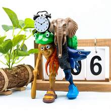 Tralalero Tralala Action Figures Set, Italian Brainrot Meme Shark Figures, Funny Tung Tung Tung Sahur Brainrot, Shark In Sneakers Viral AI Brainrot Animals Figurines