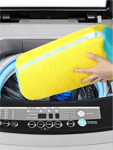 Washing Shoe Bag Suitable For Washing Machine, Anti-Deformation Laundry Bag For Washing Shoes, Lazy Magic Machine Washing Shoe Bag, Lazy Shoe Bag, Cylindrical Washing Machine Polyester And Laundry Bag, Shoe Protection Bag, Anti-Deformation Laundry Bag. Christmas Home Supplies, Halloween Home Supplies