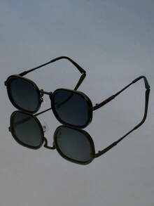 Kính thời trang gọng kim loại nhỏ cổ điển mới dành cho nam nữ tiệc tùng punk hip hop cá nhân hóa chụp ảnh đường phố catwalk kính thời trang - Nhiều màu - Xem 8