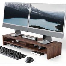 Monitor Stands - Oak - Lihat 1