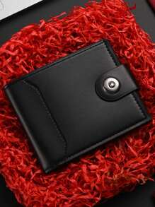 1pc Men's Retro Short Wallet, Large Capacity, Multi-Card Slots, Bifold Wallet, Waterproof And Durable, Essential Business Wallet, Great Gift For Father's Day