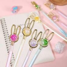 3pcs -20pcs Creative Heart And Star Bead Assorted Color Neutral Pen Cute Highly Attractive Shape Gel Pen, Signature Pen, 0.5mm Black Ink, Back To School, School Supplies, Kawaii Stationery, Perfect For Valentine's Day ,Business, Office, Special Occasions, Weddings & Christmas Gifts