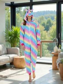 Women Lounge Jumpsuits - Pink - View 3