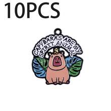 这款可爱的水豚DIY吊坠首饰套装可用于制作手链、项链和其他首饰，是DIY爱好者的理想之选，也是馈赠亲朋好友的完美礼物。 - PJ0234*10 - 查看 50