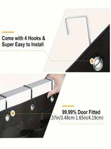 1pc Large Capacity Over The Door Hanging Shoe Storage Bag, Wardrobe Organizer Bag With Multi-Compartments For Socks And Household Items, Casual Style Non-Woven Fabric Hanging Storage Bag For Shoes