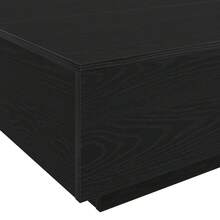 Couchtisch mit LED-Leuchten Schwarz Eiche 85x55x31 cm