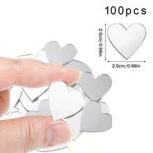 100/500pcs Craft Mirror Set - 4 Shapes (Triangle, Square, Round, Diamond) - 1" Plastic Glass Tiles For DIY Mosaics & Disco Ball Decorations - Multicolor - View 19
