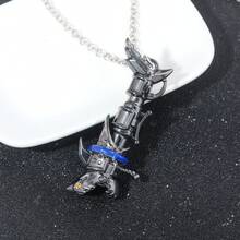 1pc Cannon Necklace Jinx Cannon Keychains Game LOL Runaway Loli Metal Key Ring For Car Key Pendant Necklace Arcane Jewelry - Multicolor - View 8