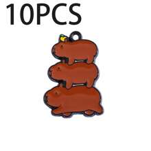 可爱的水豚河豚DIY吊坠首饰套装，可用于制作手链、项链和其他首饰。适合DIY爱好者。也非常适合馈赠亲朋好友。