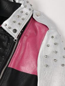 Risissida Women's Lightweight Cropped Patchwork Jacket - Minimalist Casual Style, All-Season Versatile Wear For Spring & Autumn