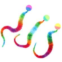 1 Pc Magic Cat Twisty Worm Ball Toys Wiggly Ball Assorted Variety For Indoor Cats The Color Of The Ball Is Random