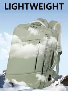 女士多隔层旅行尼龙背包；航空随身行李包；防盗，可装15.6英寸商务笔记本电脑；大容量可扩展旅行包；多口袋轻便书包；多功能书包；