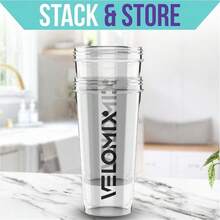 2-Pack 28oz/830ml Premium Shaker Bottles With 4 Stainless Steel Balls - Leakproof  Mixer Cups For Protein, Smoothies & Meal Replacement - Gym, Office, Travel & Home Use - Blue & Clear Combo With Measurement Marks - 4) Clear Prime - 查看 6