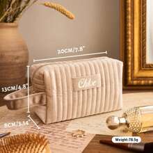 Personalized Cosmetic Bags, Personalized Bridesmaid Gifts, Wedding Gifts, Travel Toiletries Bags, Birthday Gifts, Mother's Day Gifts, Graduation Gifts - Multicolor - View 7