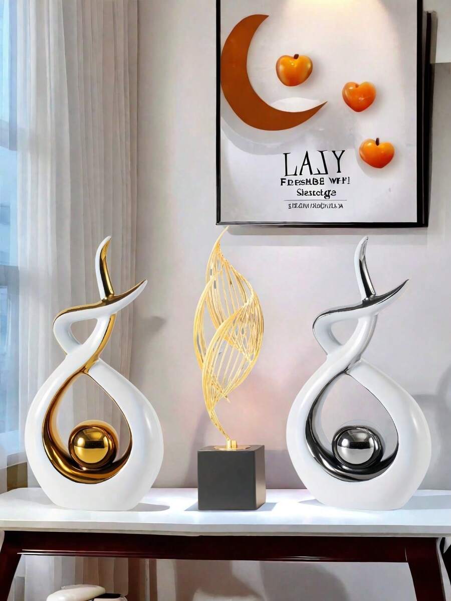 A Premium Luxurious Decorative Flame-Shaped Figurine, Suitable For Placing On TV Cabinets, Bar Cabinets, Or Bedside Tables As Decor Or As A Christmas/Anniversary Gift For Friends And Family