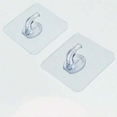 5-20pcs Transparent Cow Horn Hooks, Adhesive Hooks, Residue-Free Adhesive Hooks, For Hanging Clothes, Towels, Keys, Miscellaneous Items. These Transparent Cow Horn Hooks Are Made Of High-Quality Transparent Plastic, With A Simple And Beautiful Appearance, And Can Perfectly Blend Into Various Home Environments.